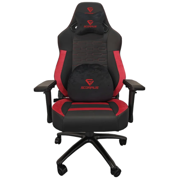 כיסא גיימינג שחור/אדום Scorpius Professional