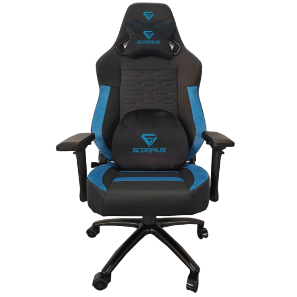 כיסא גיימינג שחור/כחול Scorpius Professional