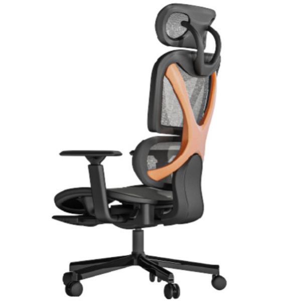 כיסא ארגונומי עם משענת ראש הדום רגליים נשלף וגובה מתכוונן לומי Lumi CH05-22 Spinex Ergonomic Office Chair