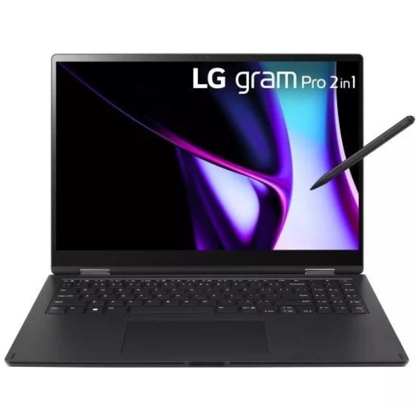 יבואן רשמי-מחשב נייד LG gram Pro 16" OLED 2in1 Intel® Core™ Ultra 7 32GB 2TB 16T90SP-K.ADB9U1 S-Pen